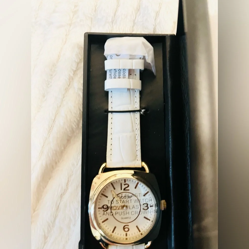 Gossip Gold and White Timepiece Watch
